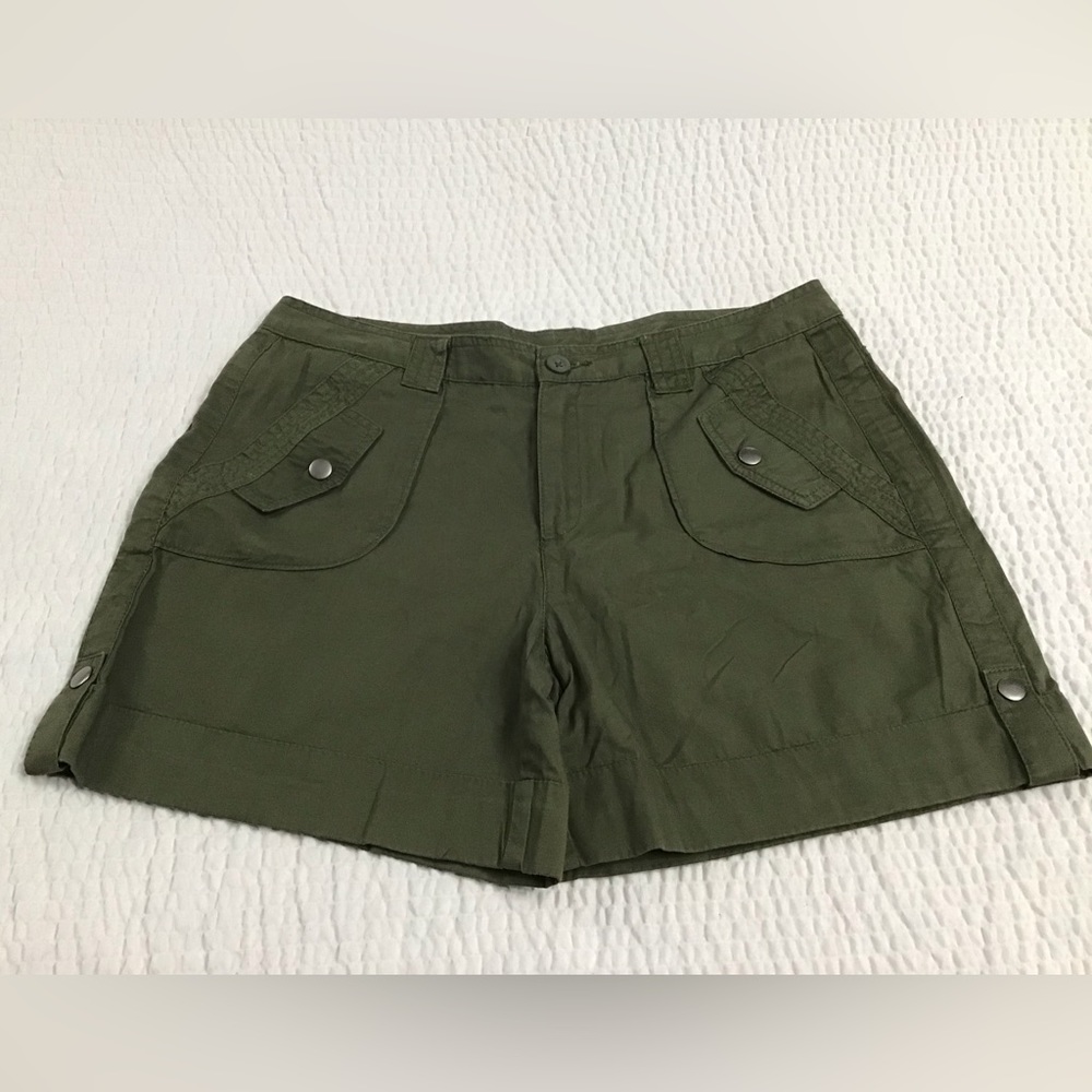 Kim Rogers Olive Green Shorts
